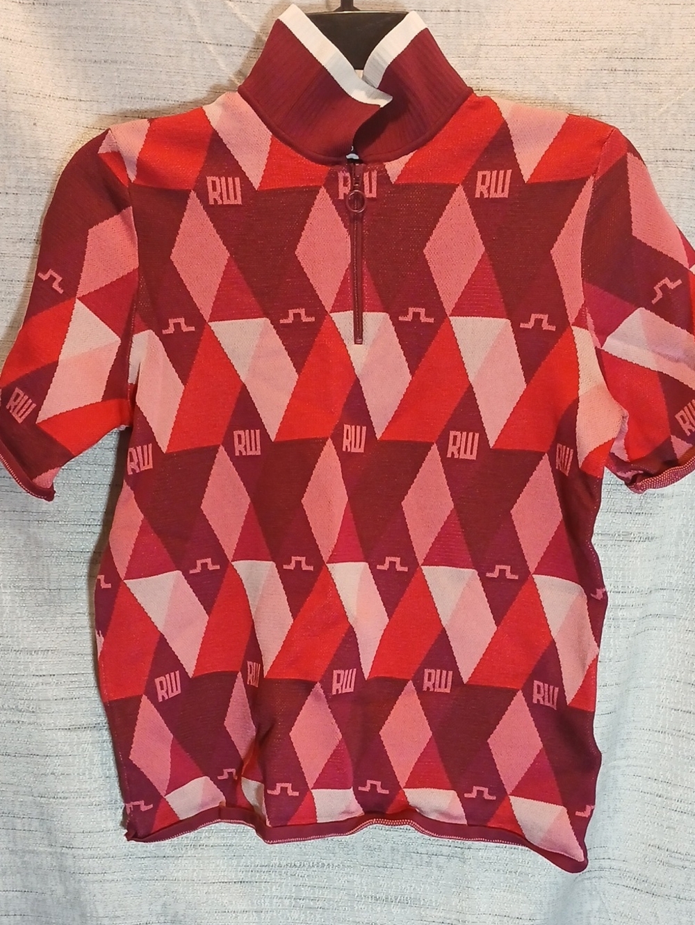 J.Lindeberg x Robbie Williams Edith Argyle Knit Golf Polo Sz S - Picture 2 of 6
